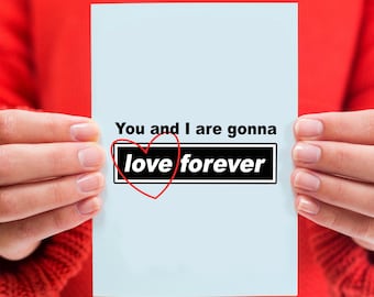 Oasis Card For Partner, Oasis Anniversary Card, Card for Husband / Boyfriend, Card for Wife / Girlfriend, Oasis Valentine&#39;s Card