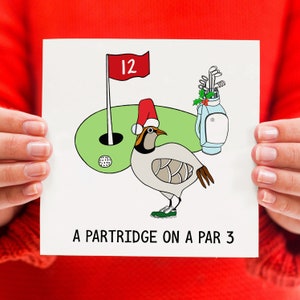 Funny Golf Christmas Card, Funny Holiday Card, Golf, Funny Christmas Card, Golf Pun, Christmas Card Pack, Xmas Card, Holiday Card Set, Pun image 1