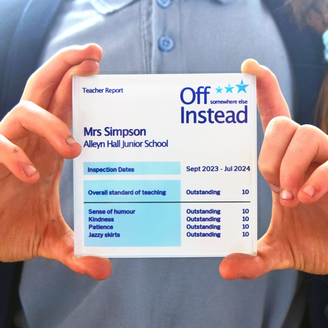 Personalised Ofsted Report Teacher Coaster, Gift for a Teacher ...