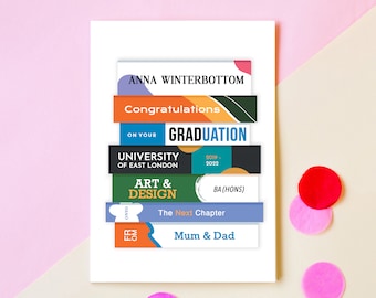 Personalised Graduation Card, Personalised Card for Graduate, Graduation Card, Congratulations Graduation, Graduate Card, University Card