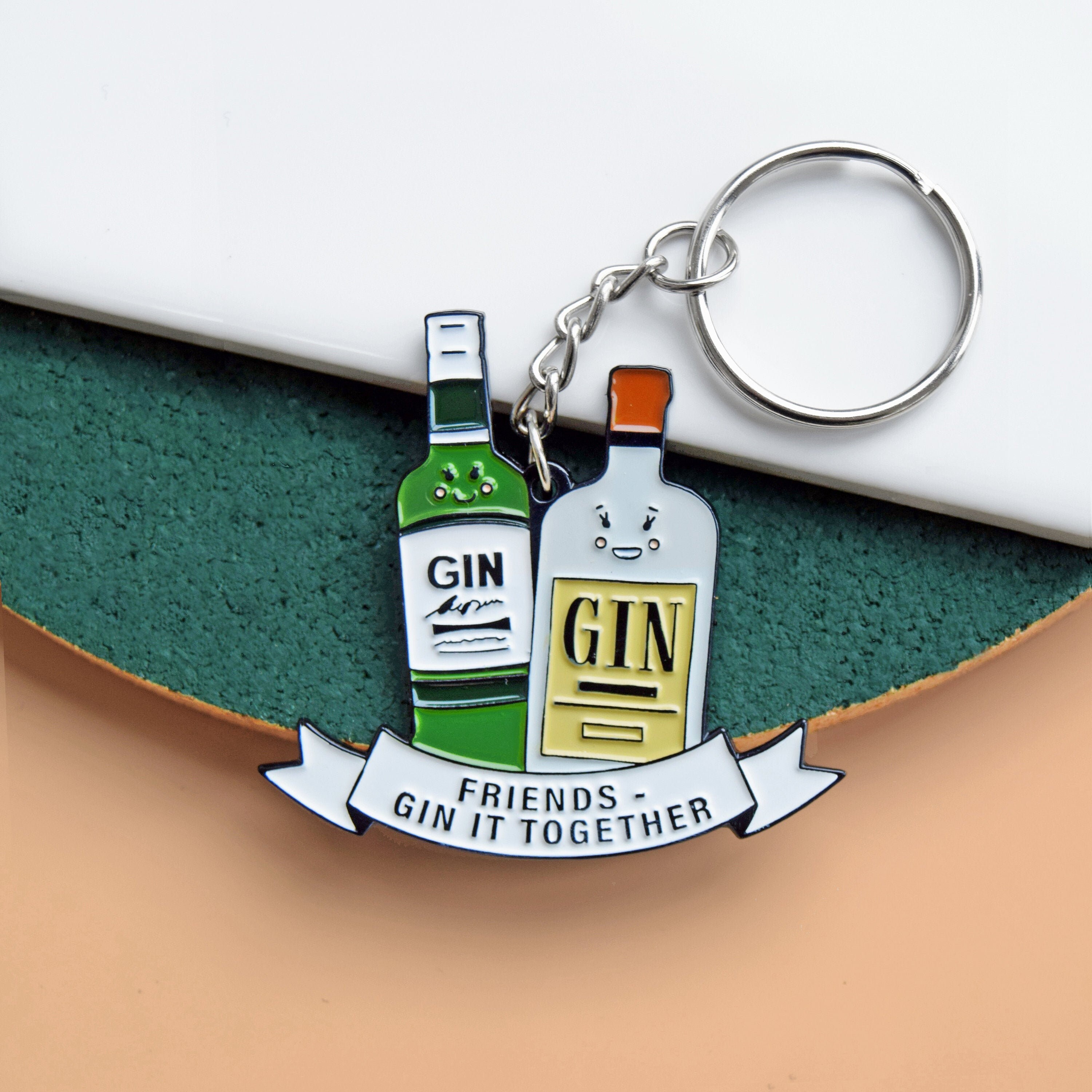 Gin It Together Friendship Keyring Gin Keyring Best Friend Etsy UK