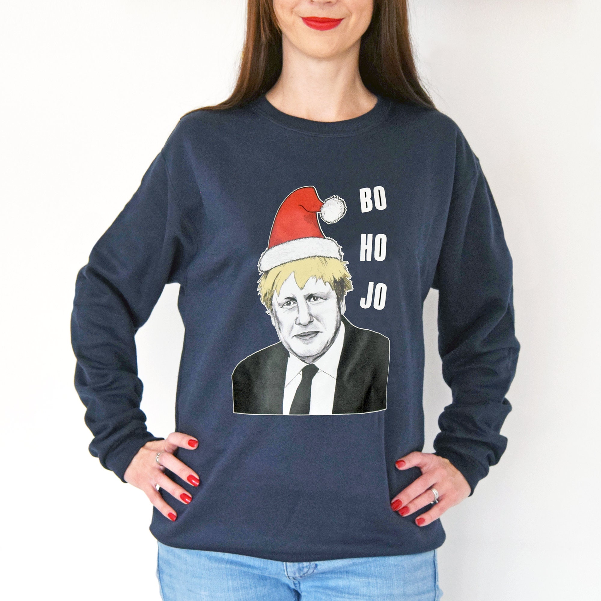christmas jumper boris johnson