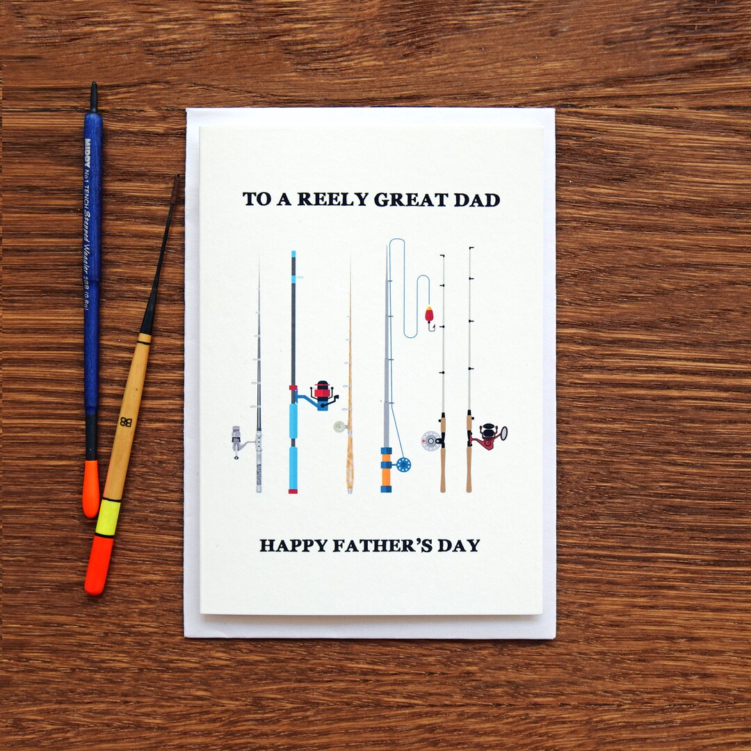 Fishing Father's Day Card, Funny Father's Day Card, Card for Dad ...