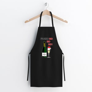 Prosec ho ho ho Christmas Apron, Prosecco Apron, Apron, Christmas Gift, Christmas Apron, Prosecco Gift, Stocking Filler, Xmas, Holiday Apron image 6