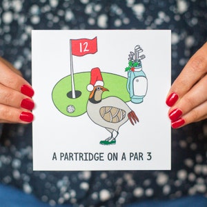 Funny Golf Christmas Card, Funny Holiday Card, Golf, Funny Christmas Card, Golf Pun, Christmas Card Pack, Xmas Card, Holiday Card Set, Pun image 5