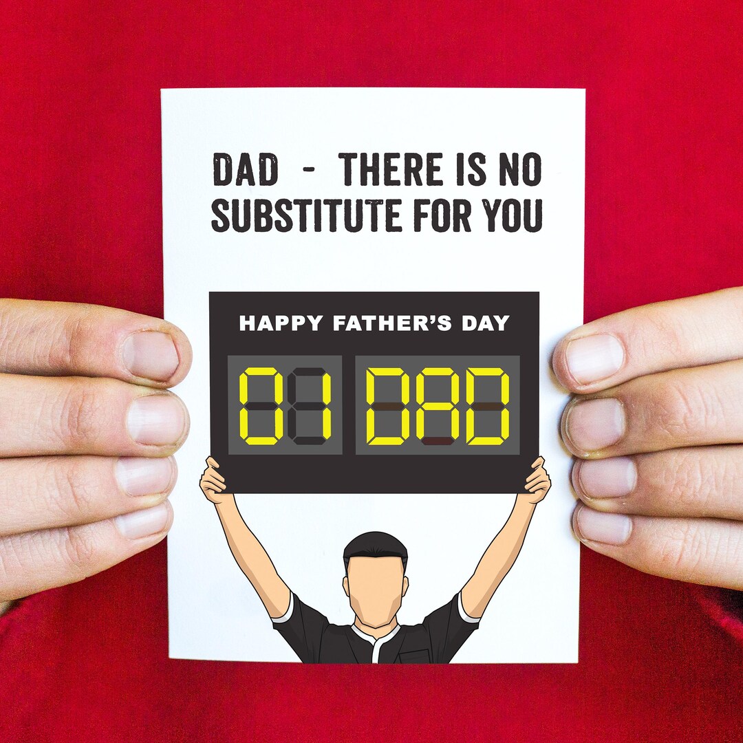 Football Father's Day Card, Father's Day Card for Football Loving Dad ...