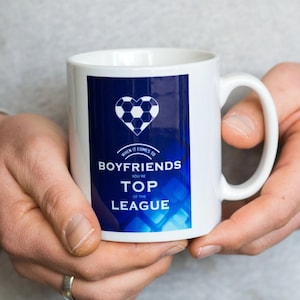 Football Valentine&#39;s Mug for Boyfriend, Valentines Gift for Boyfriend, Football Gift for Boyfriend, Boyfriend Gift, Top Boyfriend