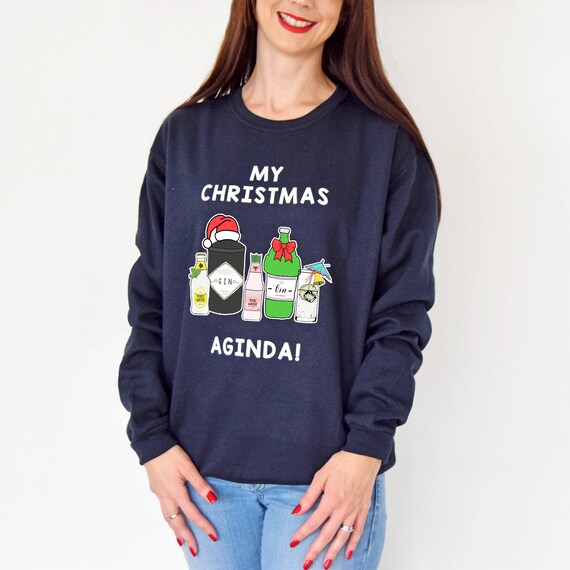 Gin themed christmas jumpers best sale