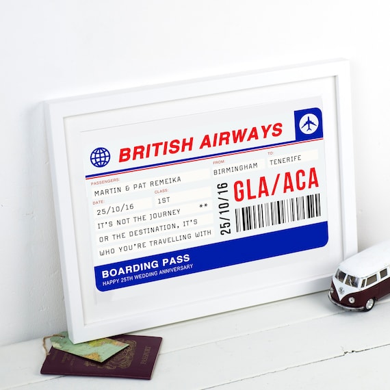 Personalisierte Bordkarte drucken personalisiertes | Etsy