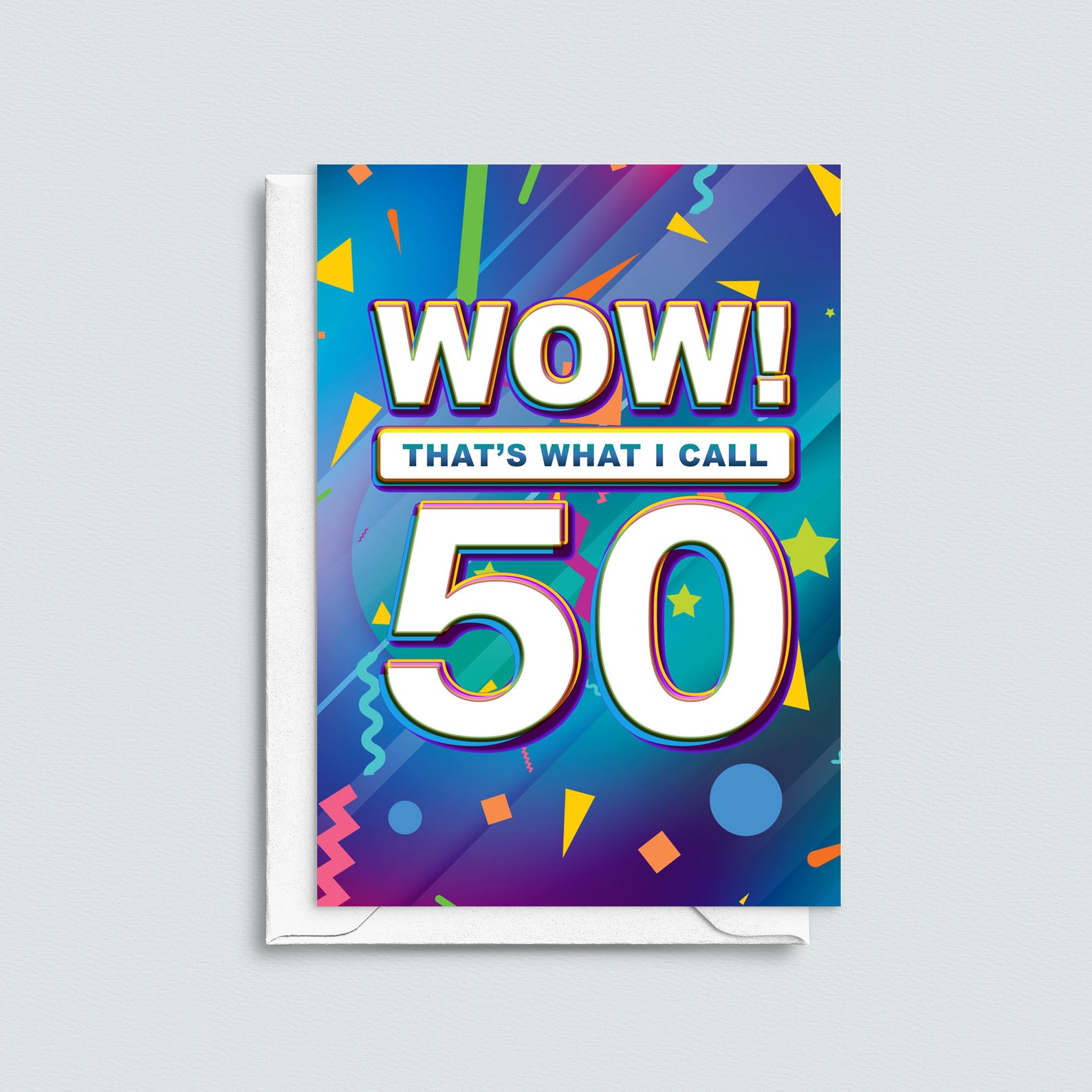 50th Birthday Card, Wow That's What I Call 50 Birthday Card, Funny 50th ...