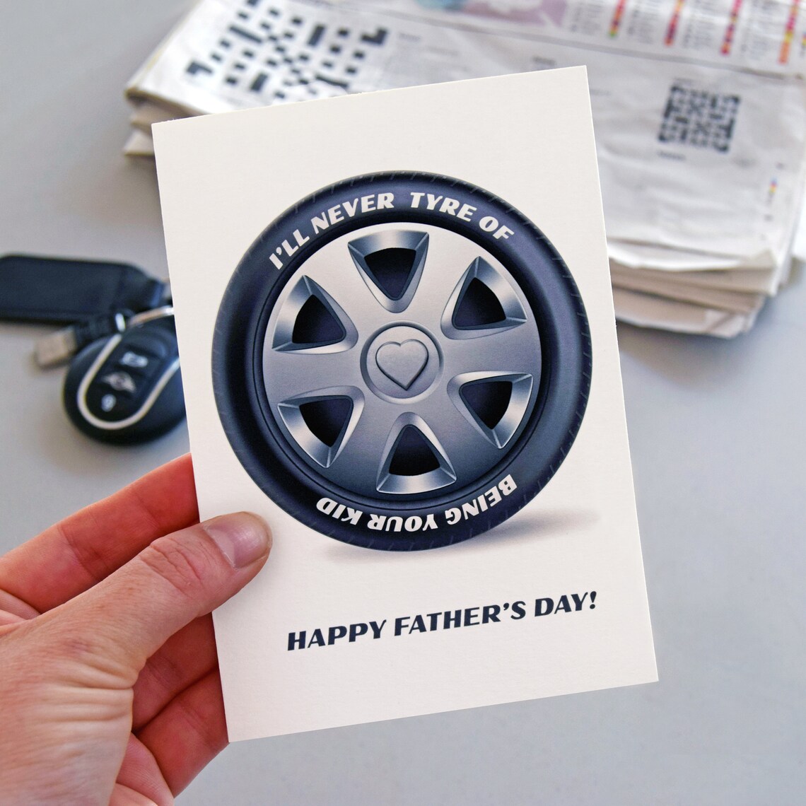 Funny Car Father's Day Card Card for Dad Father's Etsy