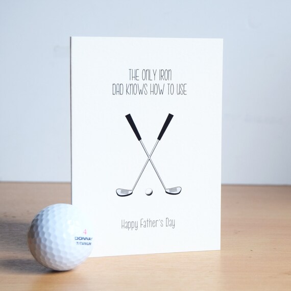 5 Golf Balls with Candles on Tees Funny / Humorous Birthday Card