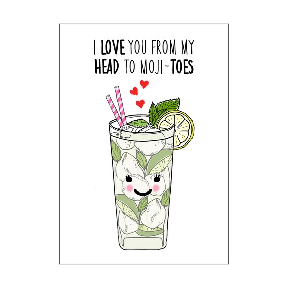 Carte De Saint Valentin Mojito Carte Danniversaire Mojito Etsy Canada Carte De Saint Valentin Mojito Carte Danniversaire Mojito Etsy Canada
