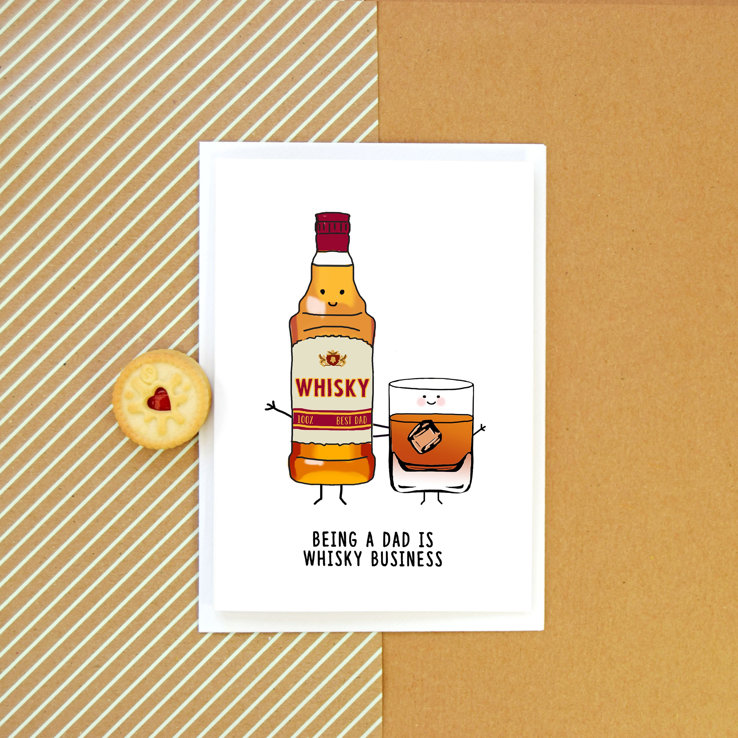 Whisky Birthday Card Neat Birthday Whisky Pun Card Denmark