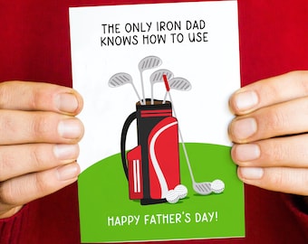 Funny Father's Day Card, Golf Card, Father's Day Card, Funny Golf Card, Golf Card for Dad, Dad Card, Card for Dad, Golf Humor, Golf Dad