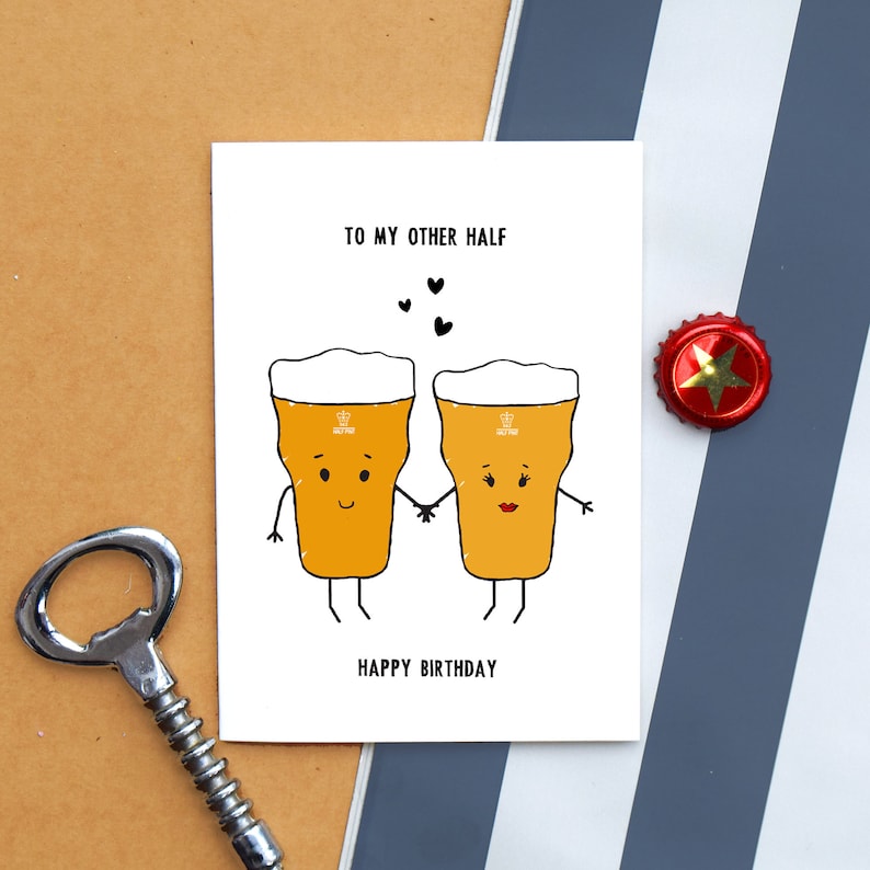 Beer Card Birthday Card Funny Card Beer Card for Him - Etsy