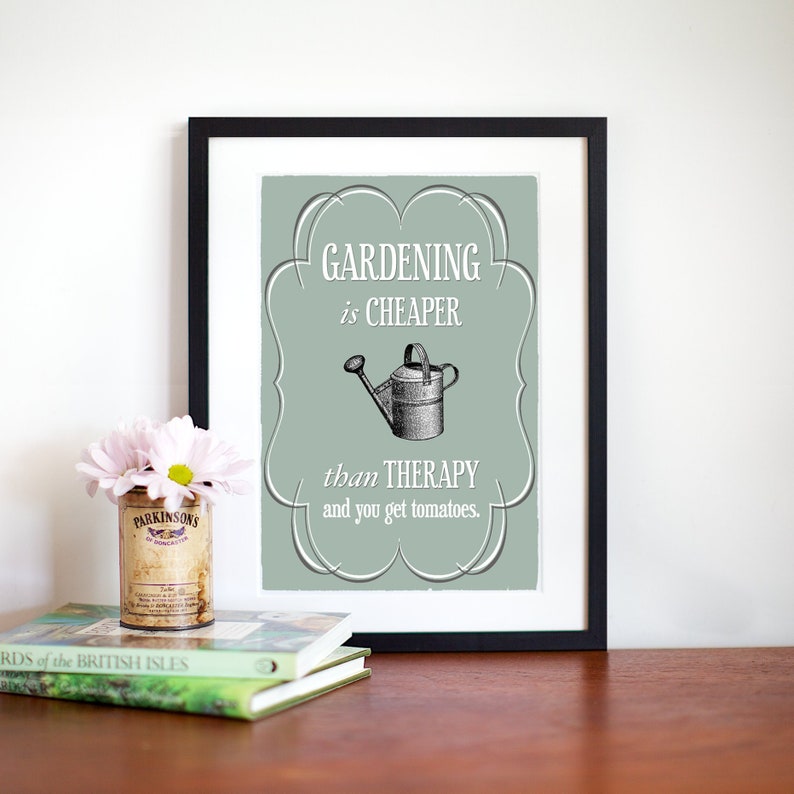 Gardening Print Gardening Poster Gardening Gift Wall Art Etsy UK