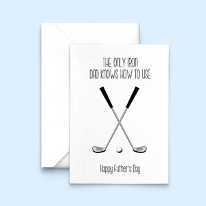 Funny Father's Day Card, Golf Card, Father's Day Card, Funny Golf Card ...