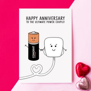 Funny Anniversary Card for a Couple, Couple Anniversary Card, Humorous Anniversary Card, Funny Anniversary Card, Power Couple