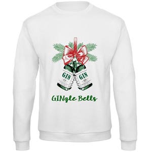 Gingle Bells®, Christmas Jumper, Gin Sweatshirt, Gin, Xmas Jumper, Unisex Christmas Jumper, Womens Christmas Jumper, Mens Christmas Jumper image 8