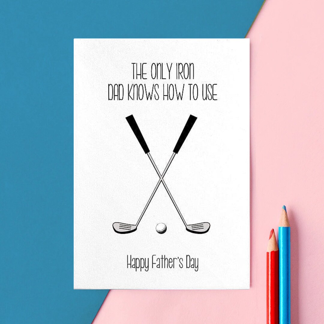 Funny Father's Day Card, Golf Card, Father's Day Card, Funny Golf Card ...