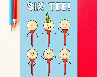 Funny Golf 60th Birthday Card, 60 Birthday Card For Golfer