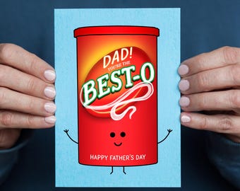 Funny Gravy Pun Father's Day Card, Cute Father's Day Card for Foodie Dad, Best Dad Father's Day Card