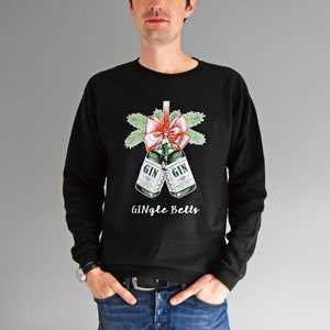 Gingle Bells®, Christmas Jumper, Gin Sweatshirt, Gin, Xmas Jumper, Unisex Christmas Jumper, Womens Christmas Jumper, Mens Christmas Jumper image 6