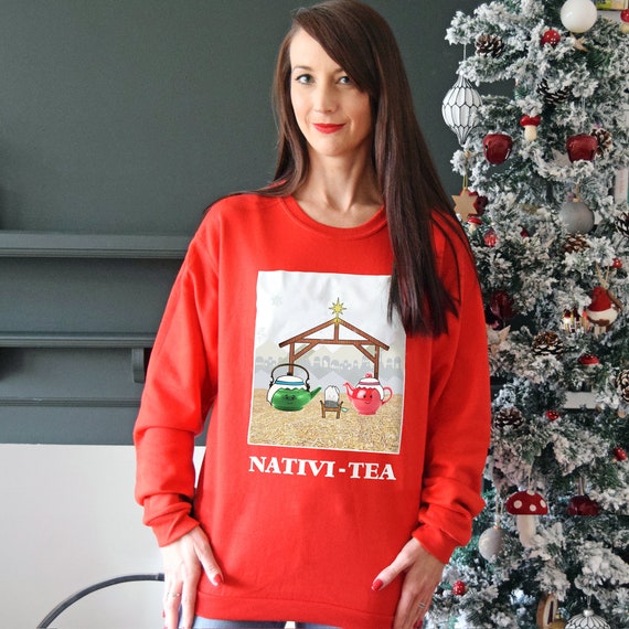Funny womens christmas best sale jumper