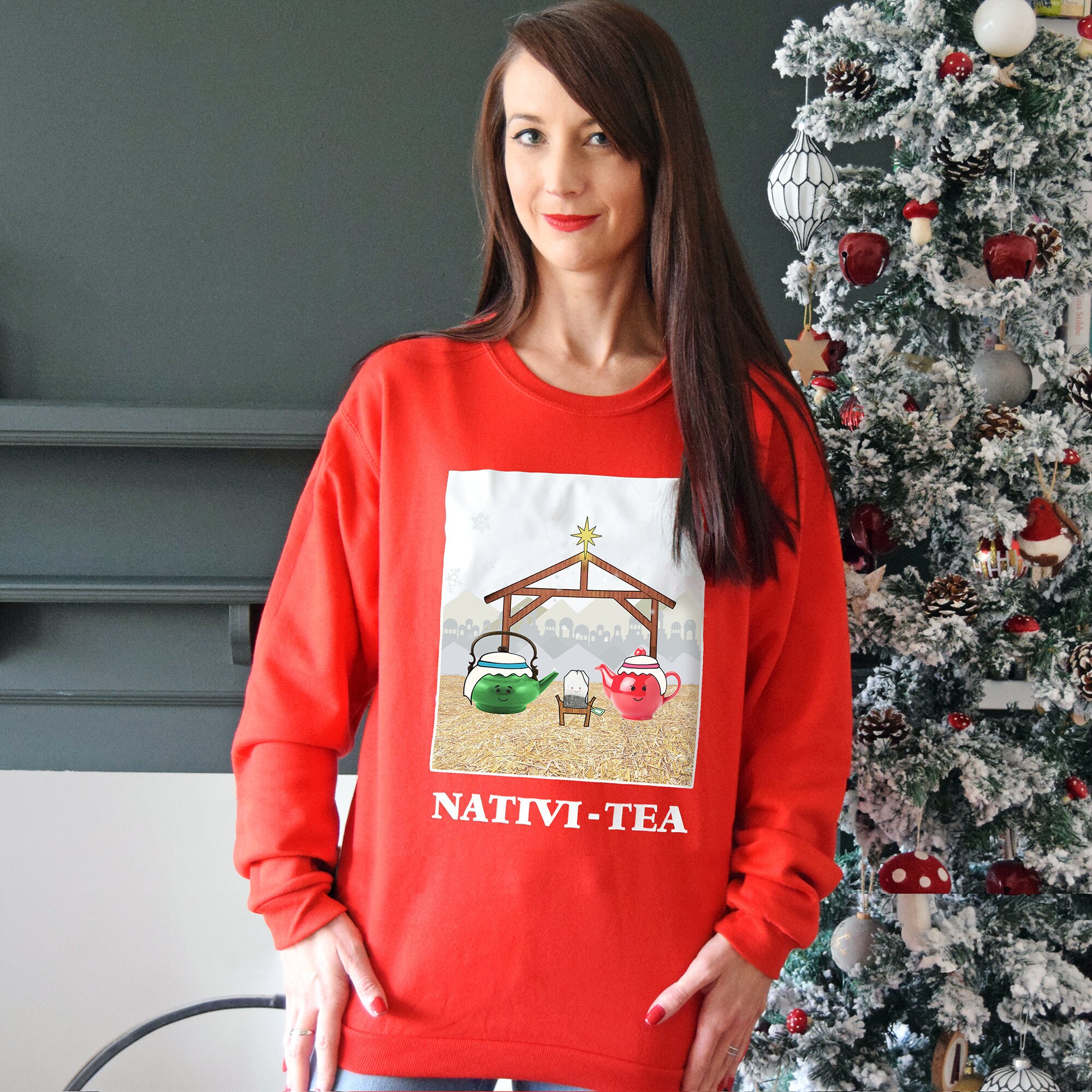 funny womens christmas jumper