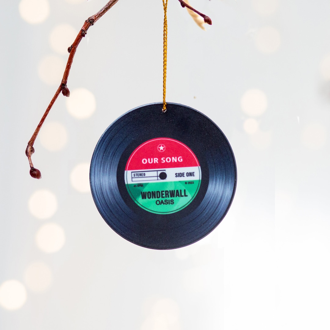 Personalised 'our Song' Christmas Tree Decoration, Personalised