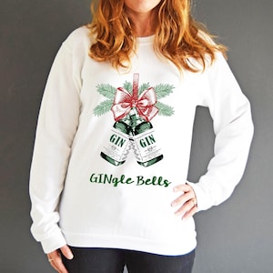 Gingle Bells®, Christmas Jumper, Gin Sweatshirt, Gin, Xmas Jumper, Unisex Christmas Jumper, Womens Christmas Jumper, Mens Christmas Jumper