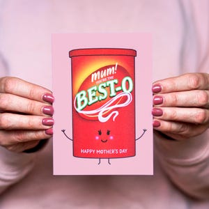 Funny Pun Mother's Day Card, Cute Mother's Day Card, Best Mum Mother's ...