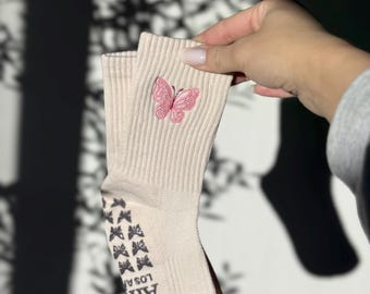 Butterfly Grip Socks | Pilates, Barre, Yoga Non-Slip Socks