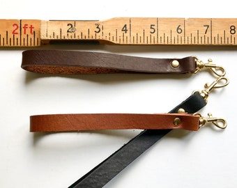 Leather wrist strap, Faith key fob, leather key chain, brown leather wrist strap, black leather wrist strap