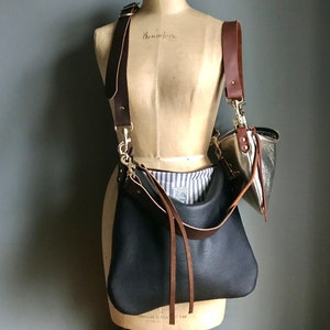 Brown leather bag, brown Dumpling handbag