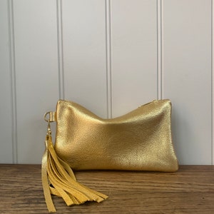 Golden Initial Wristlet Wallet - R