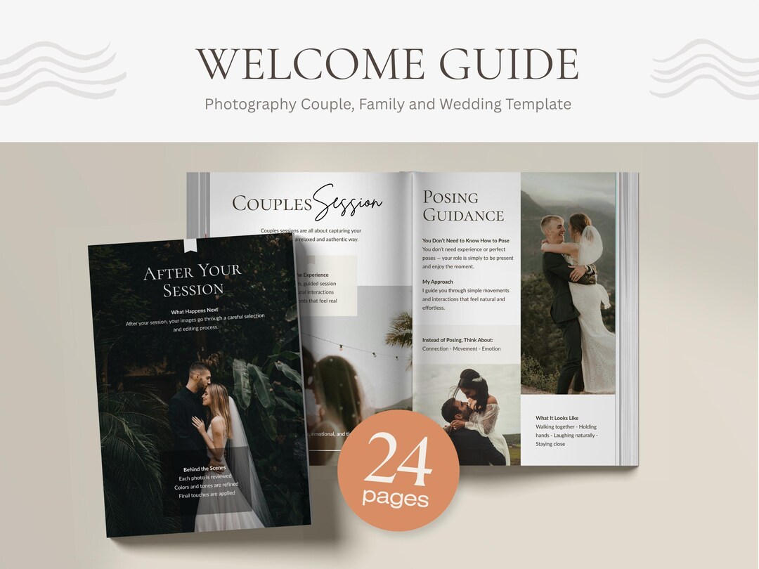 Photography Welcome Guide.pdf Photography Welcome Guide Template | Wedding, Family, Couples Client ...