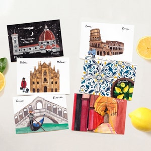Italian cities individual postcards image 1