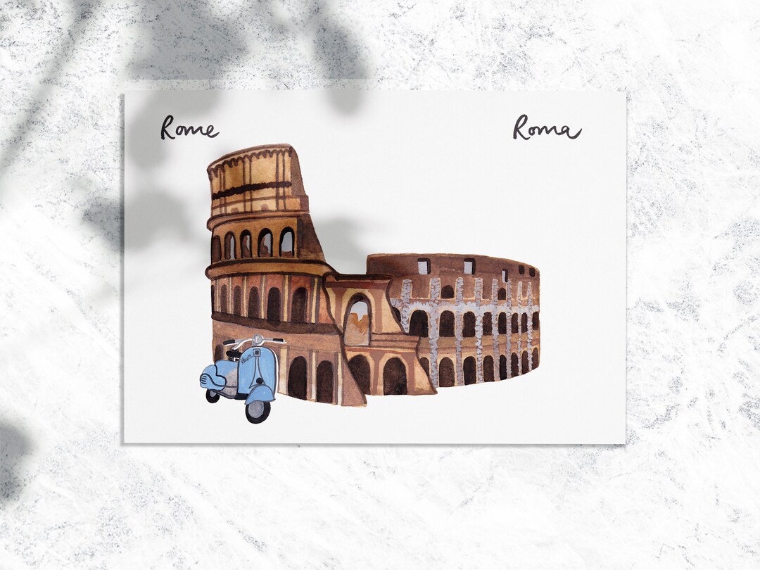 Rome Roma Italian City Postcard - Etsy