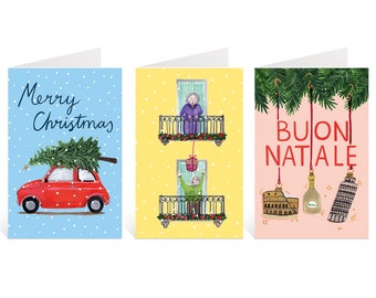 Italian Christmas cards individual