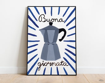 Buona giornata coffee A4 print