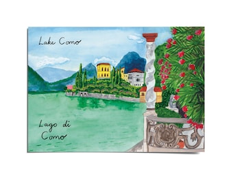 Lake Como postcard