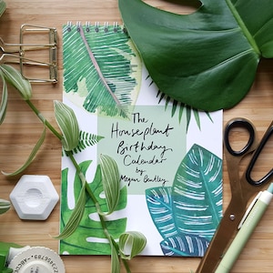 Perpetual Birthday and Celebration House Plant Calendar | Undated planner