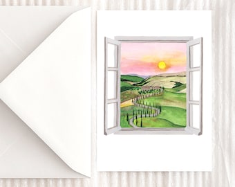 Tuscany greeting card