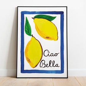 Ciao Bella lemons A4 print 画像 1