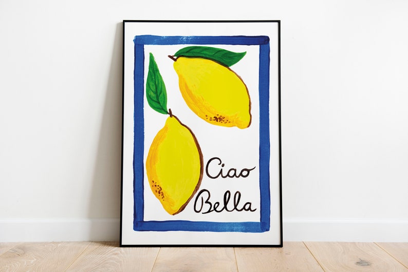 Ciao Bella lemons A4 print 画像 1