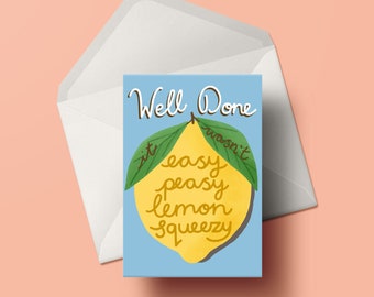 Well done Lemon! Greeting card