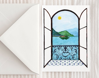 Lake Maggiore greeting card