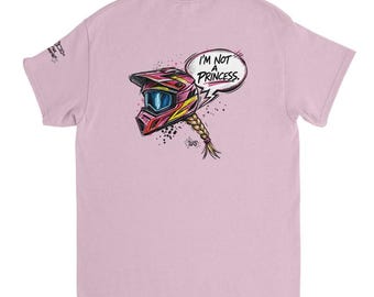 Not a Princess Motorcross Adult T-shirt (unisex)